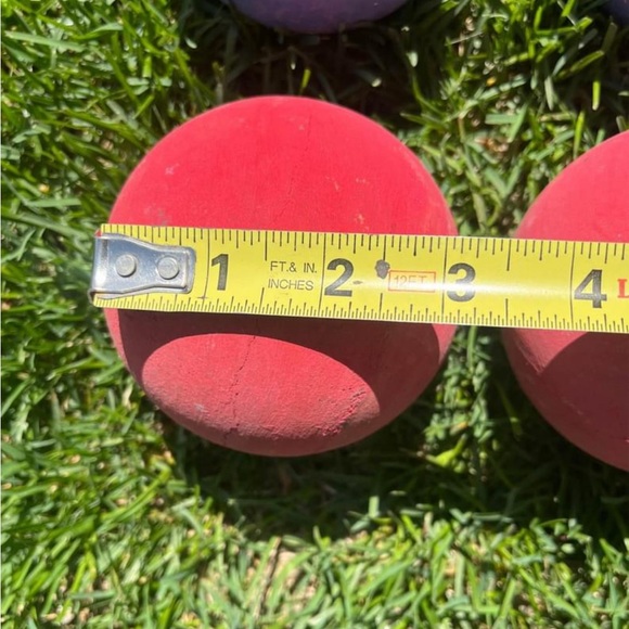 Vintage wooden 3” bocce balls - Picture 2 of 2